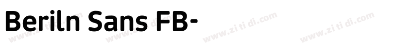 Beriln Sans FB字体转换